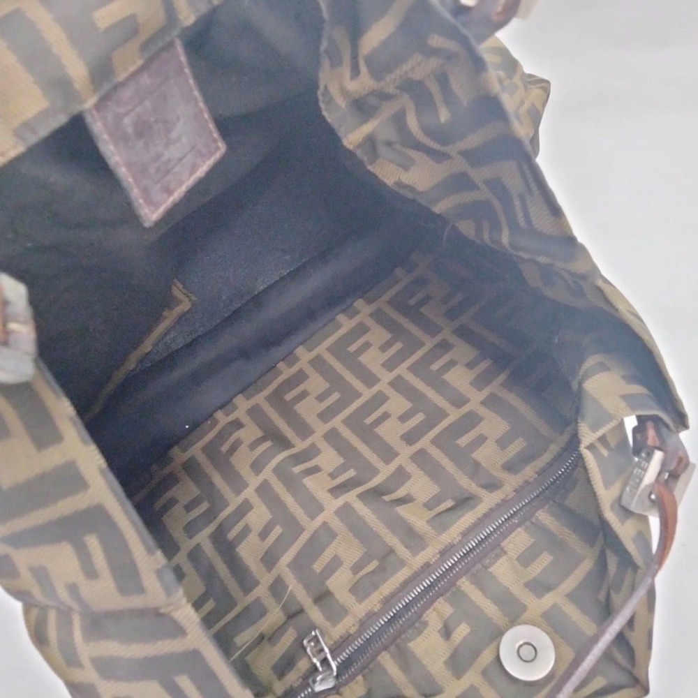 Fendi shoulder tote Zucca FF monogram canvas brown large bag - Picture 7 of 11